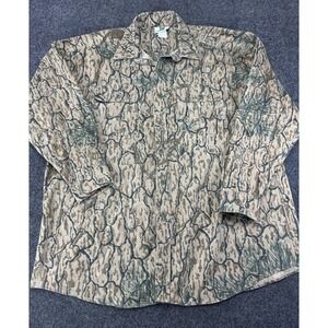 TrueBlend The Invisible Pine Camo Shirt Mens 3XL Hunting Outdoor Button Front
